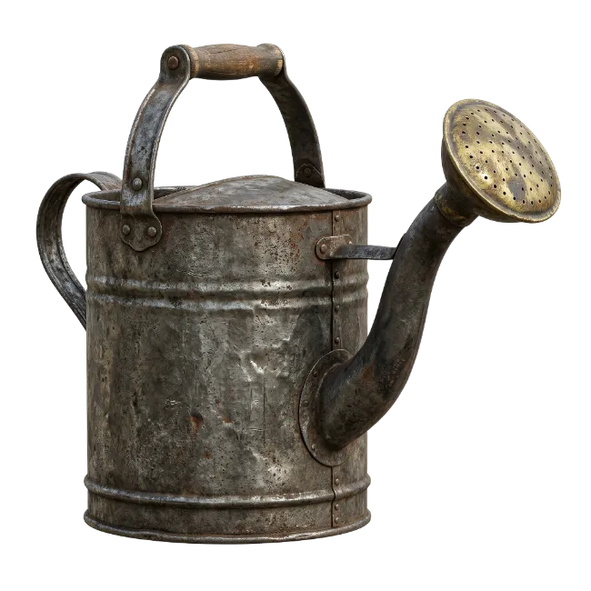 Old Rusty Metal Watering Can