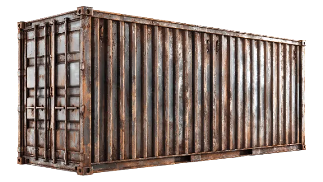 Old Rusty Shipping Container