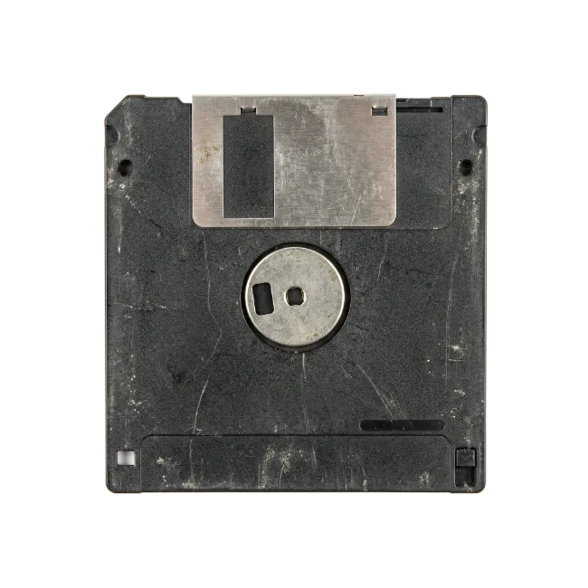 Old Vintage 3.5 Inch Floppy Disk