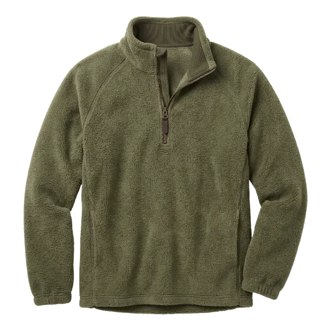 Olive Green Fleece Pullover
