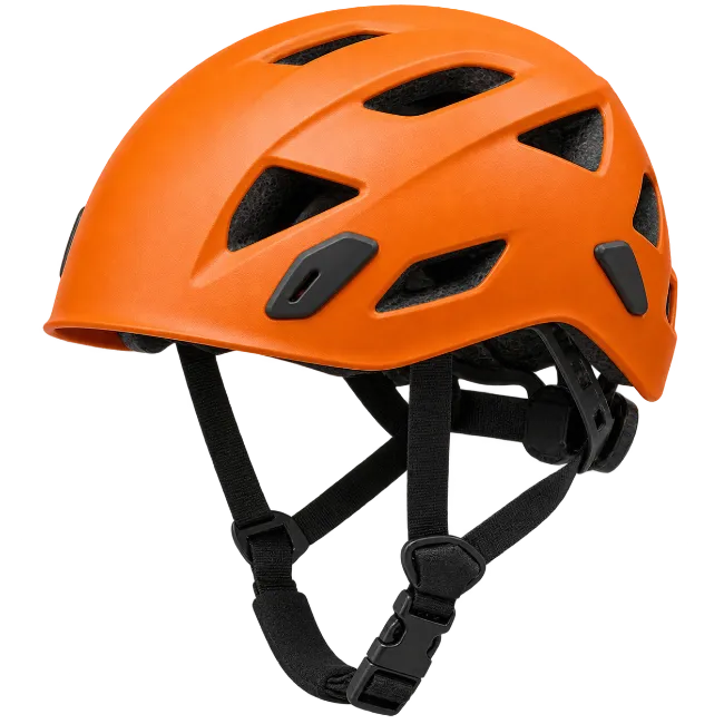 Orange Climbing Helmet