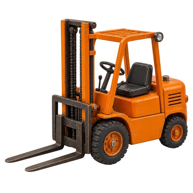 Orange Forklift Toy