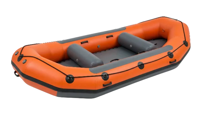 Orange Inflatable Raft Boat