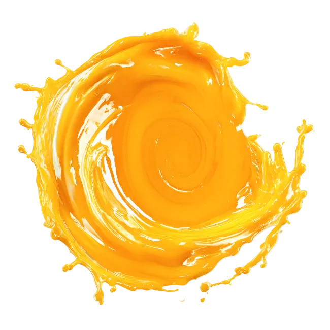 Orange Juice Splash Spiral