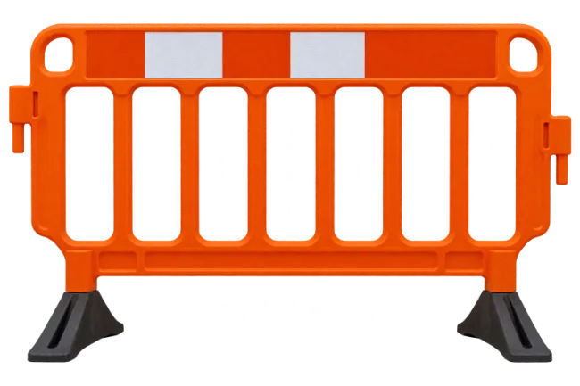 Orange Plastic Road Barrier