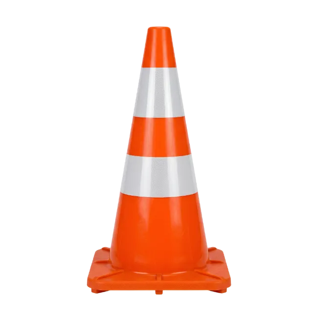 Orange traffic safety cone