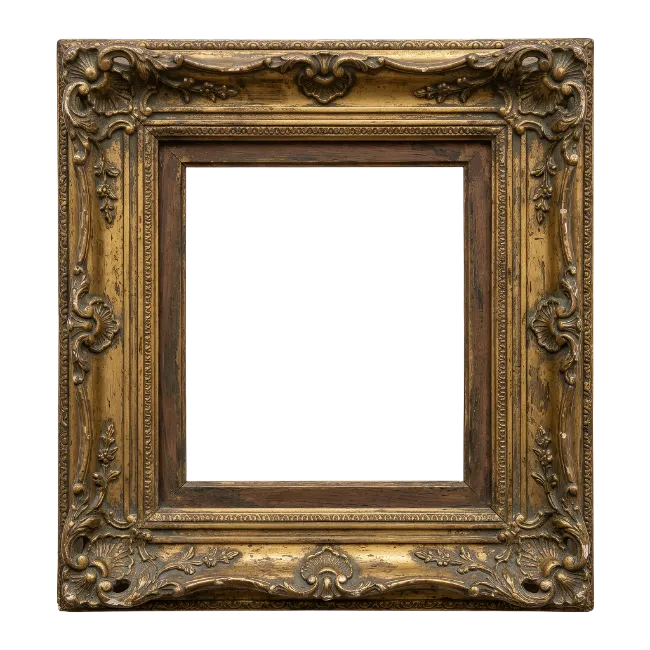 Ornate Antique Gold Picture Frame