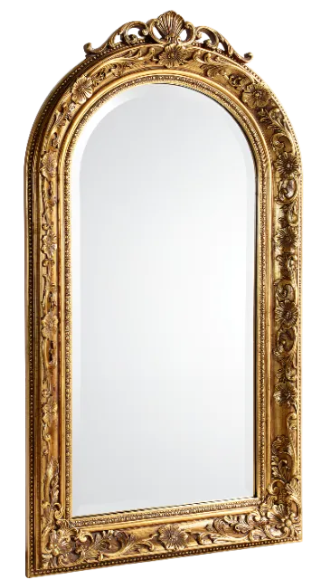 Ornate Gold Framed Arched Mirror