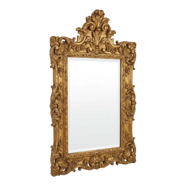 Ornate Gold Vintage Mirror Frame