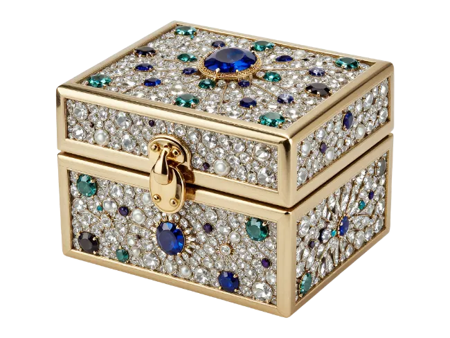 Ornate Jewel Encrusted Jewelry Box