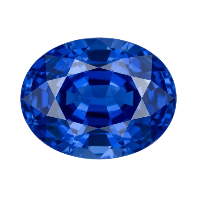 Oval Blue Sapphire Gemstone Cut