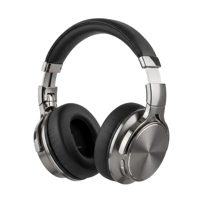 Over Ear Wireless Headphones with Metal Finish