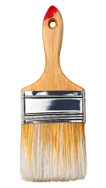 Paint Brush With Wooden Handle