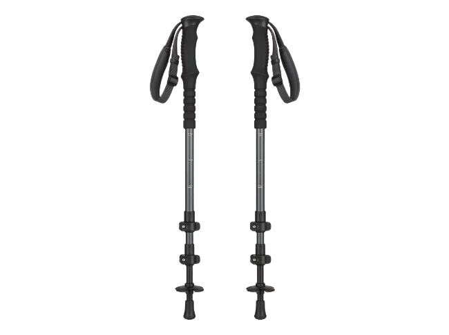 Pair of Adjustable Trekking Poles for Hiking