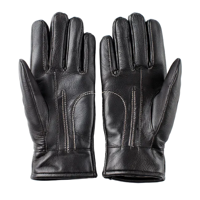 Pair of Black Leather Gloves