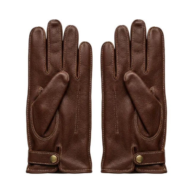 Pair of Brown Leather Gloves