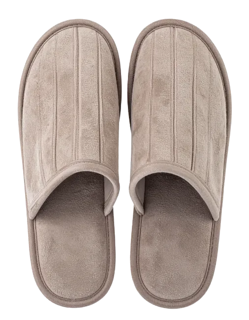 Pair of Soft Brown House Slippers
