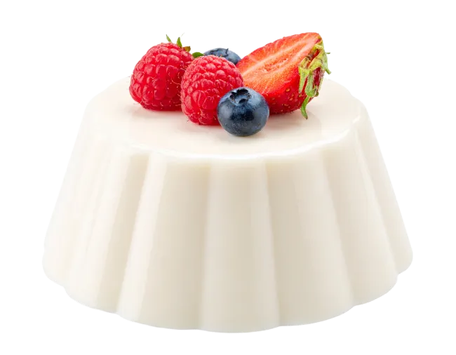 Panna Cotta with Fresh Berries