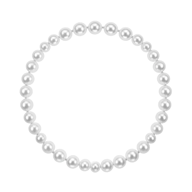 Pearl Necklace Circular Frame