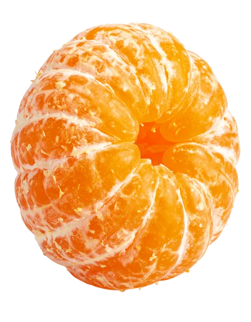 Peeled Mandarin Orange Fruit
