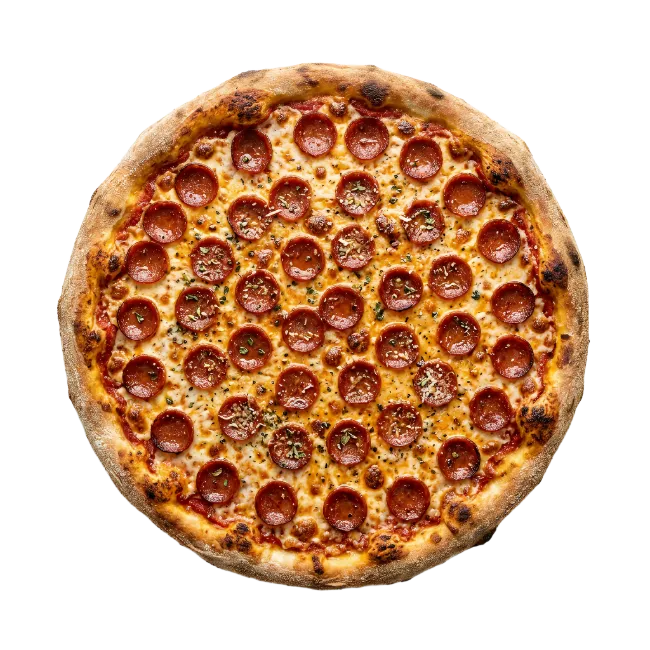 Pepperoni Pizza Isolated