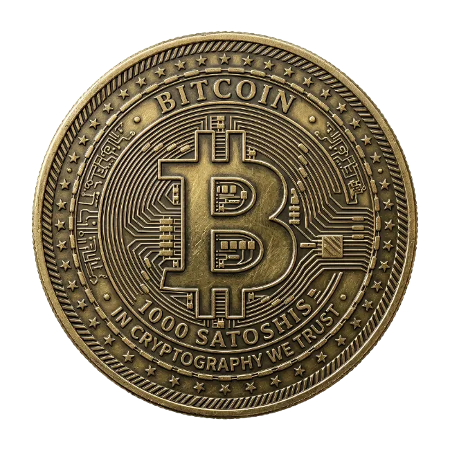 Physical Bitcoin Crypto Coin