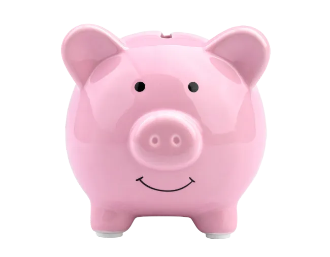 Pink Ceramic Piggy Bank