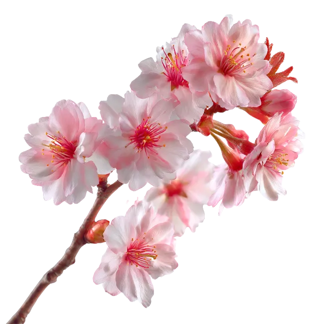 Pink Cherry Blossom Branch