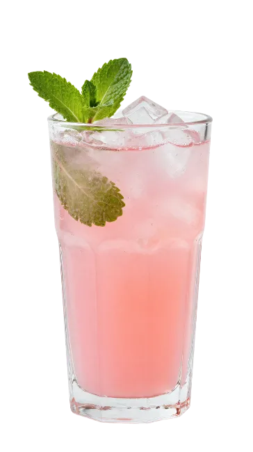 Pink Cocktail With Mint