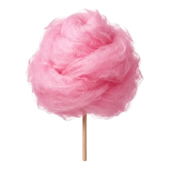 Pink Cotton Candy on Stick