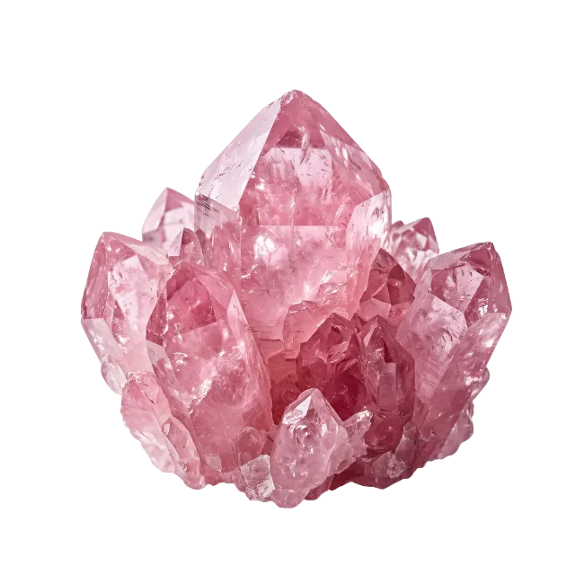 Pink Crystal Cluster Mineral Specimen