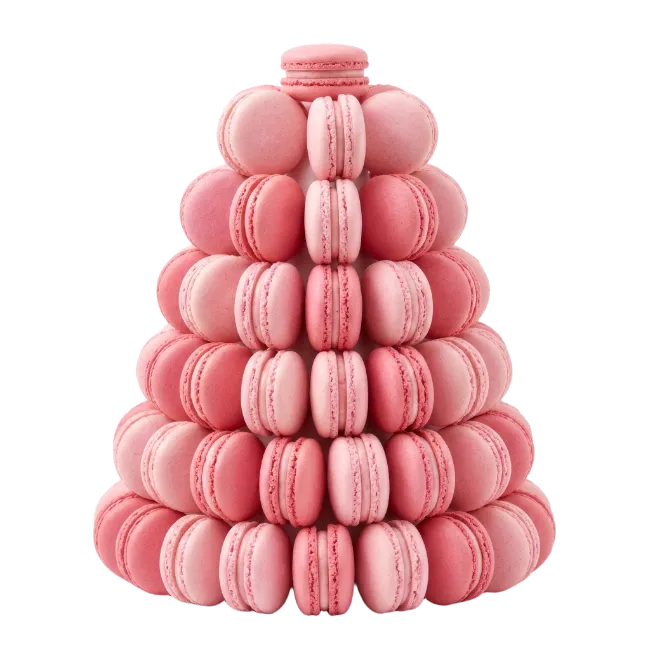 Pink Macaron Tower Dessert