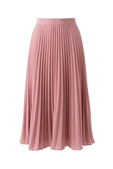Pink Pleated Skirt