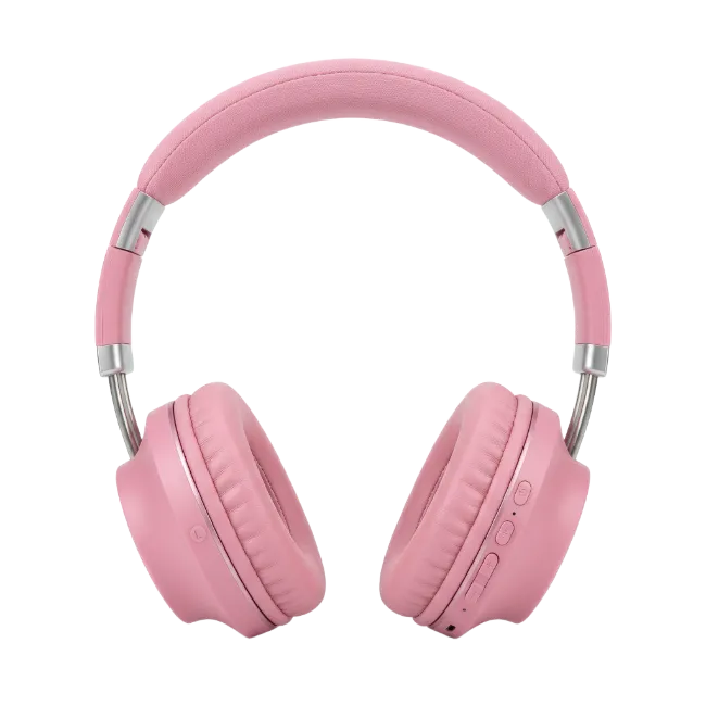 Pink Wireless Over-Ear Headphones