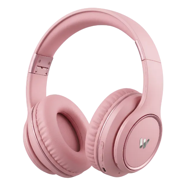Pink Wireless Over-Ear Headphones
