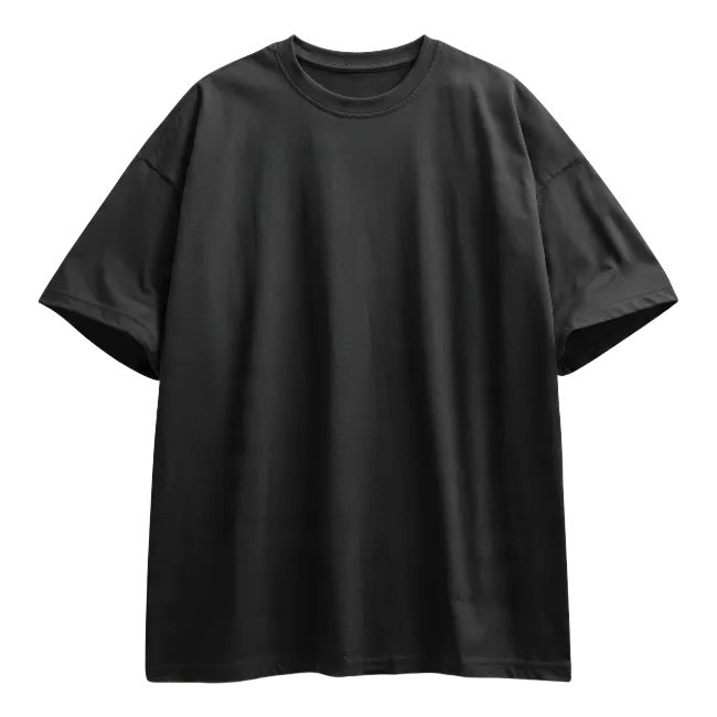 Plain black t-shirt mockup