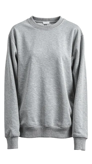 Plain Grey Crewneck Sweatshirt