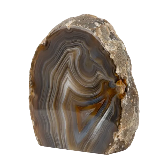 Polished Agate Geode Mineral Specimen