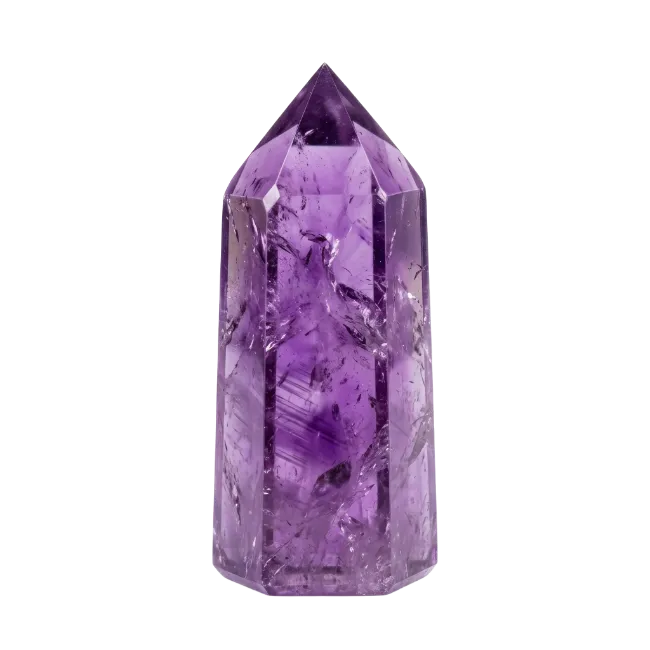 Polished Purple Amethyst Crystal Tower