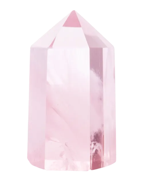 Polished Rose Quartz Crystal Obelisk