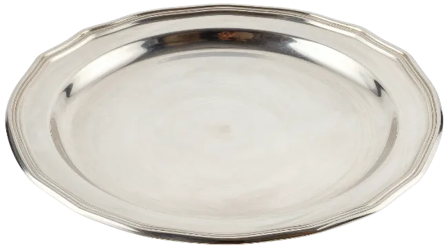 Polished Silver Charger Plate