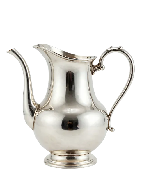Polished Silver Tea Pitcher