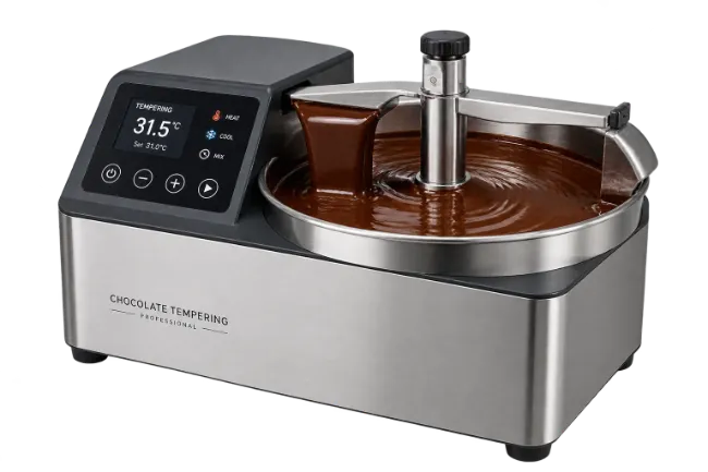Professional Chocolate Tempering Machine with Melted Chocolate