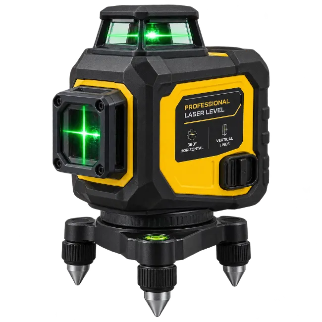 Professional Laser Level with Bright Green Beams