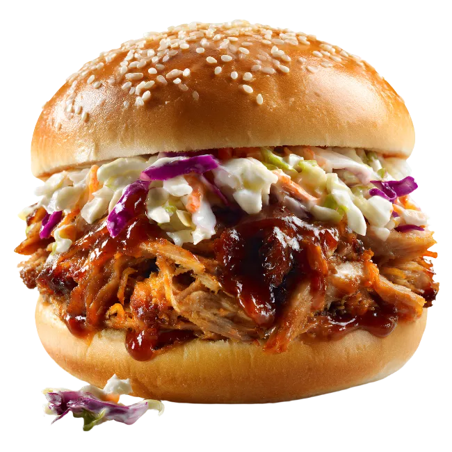 Pulled Pork Sandwich With Coleslaw