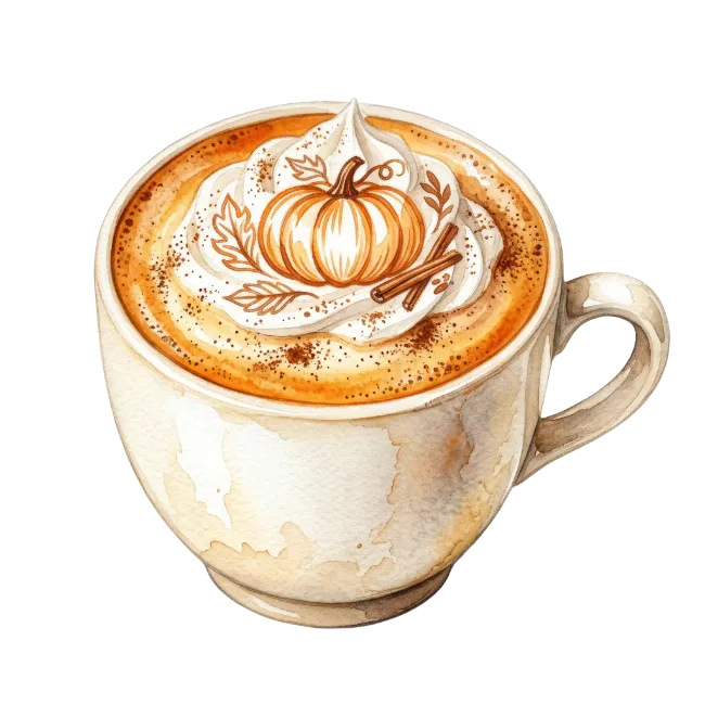 Pumpkin Spice Latte Coffee Cup