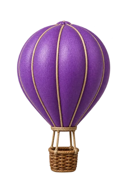 Purple Hot Air Balloon
