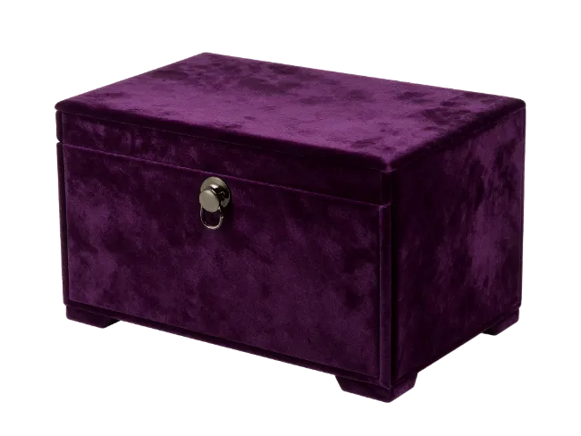 Purple Velvet Jewelry Box