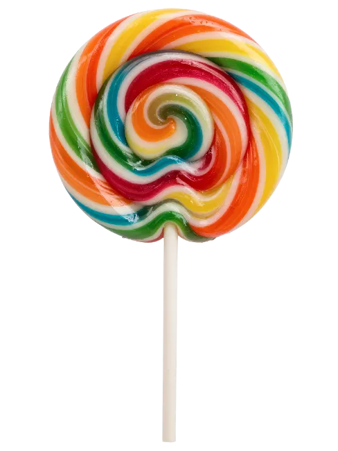 Rainbow Swirl Lollipop Confectionery