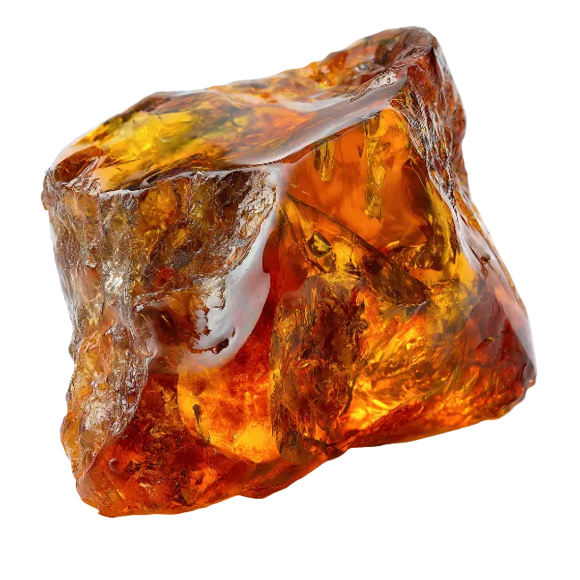 Raw Amber Gemstone Chunk